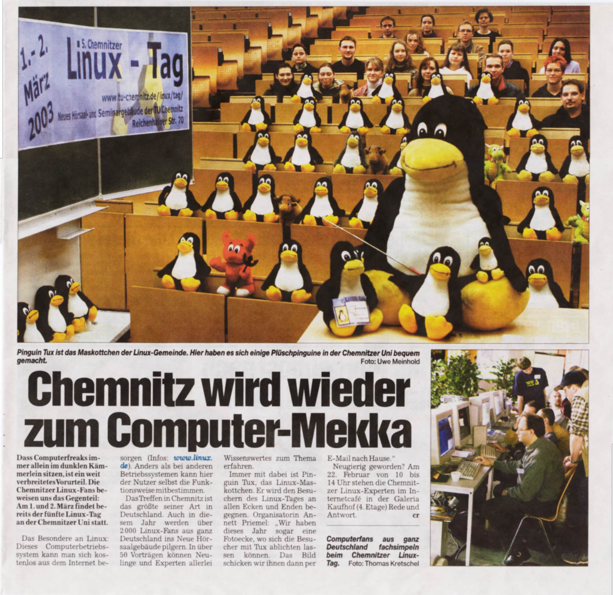 [Chemnitzer Morgenpost,
13.02.2003]