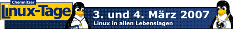 Banner in verschiedenen Formaten Chemnitzer Linux-Tage – 3. und 4. März 2007