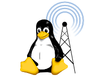 Tux vorm Funkturm