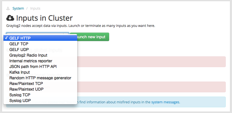 Graylog2 nimmt neben einigen Eigenentwicklungen auch Syslog-Streams an