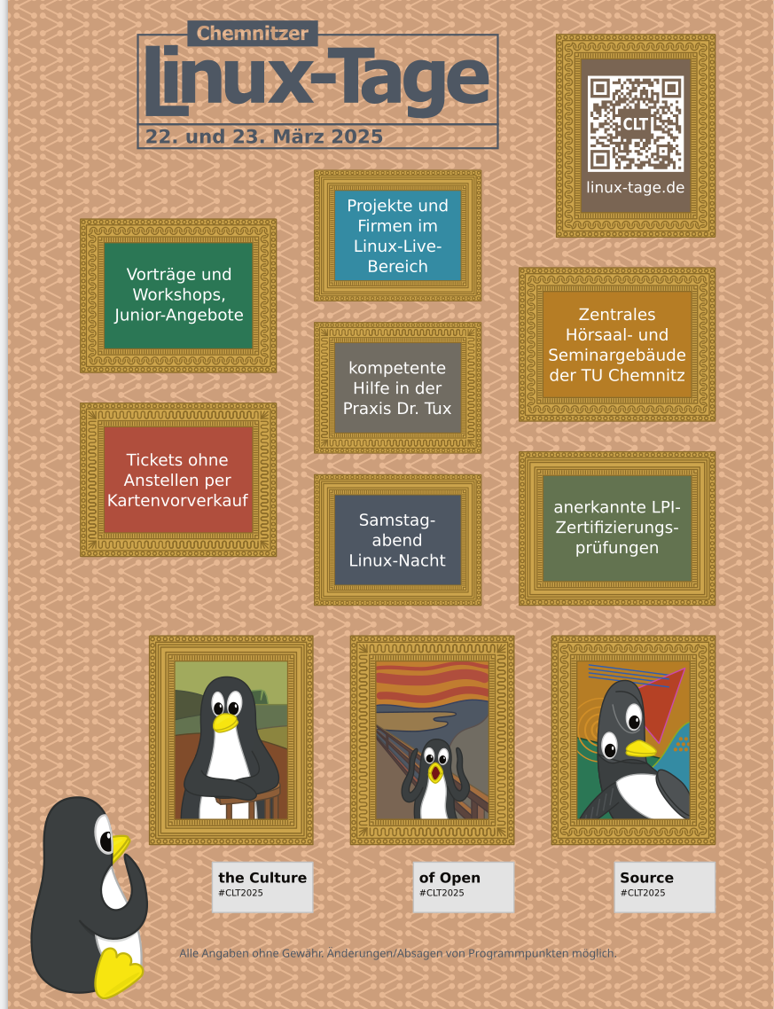 Chemnitzer Linux-Tage Aushang